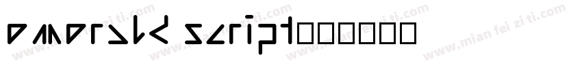 emerald script字体转换